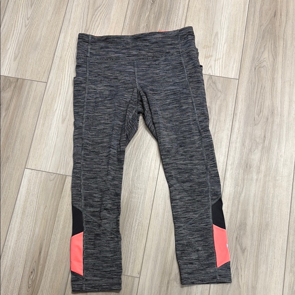 Lululemon Athletica Gray and Black Leggings